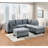 Grey Linen-like Fabric With Charming Button Seat And Stylish Covering Featuring Soft Padding