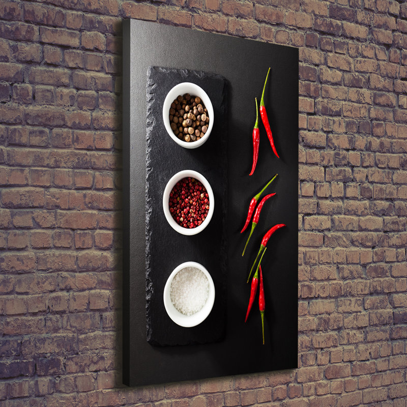 Spices And Peppers - Wrapped Canvas Print