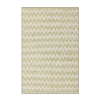 Tapis à chevrons beige / gris