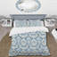 Ensemble de housse de couette bleuet et argent-109149125