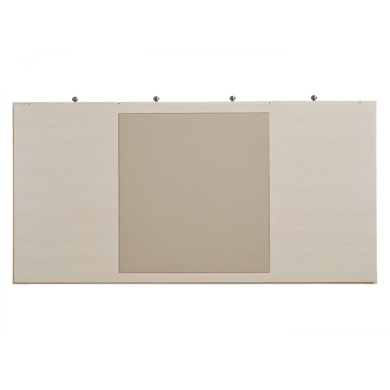 White Transitional Wood Home Office Desk with Filing Cabinet