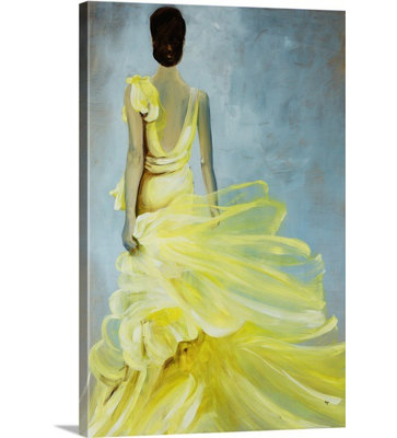 ‘Yellow Dress by Kari Taylor Painting Print