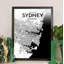Sydney City Map - No Frame Print-379169502