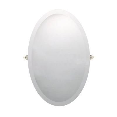 Beauty Oval Metal Beveled Wall Mirror