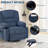 360° Swivel Recliner Chair with Vibration Massage & Heating, Extra-Wide Sofa for Living Room/Bedroom-1845175562