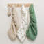Ensemble de 3 draps pour berceau en mousseline pour bébé, drap-housse respirant en coton pour bébé garçon