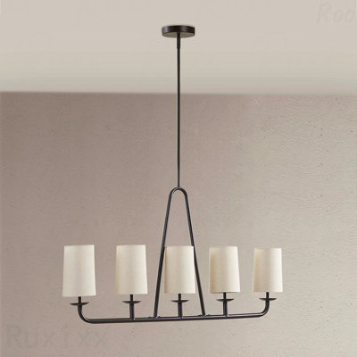 Lustre - configuration linéaire à 5 lumières