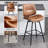 Swivel Upholstered Counter Stool-1223500356