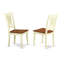 Ensemble de table de salle à manger 7 pièces composé d'une table de cuisine ovale avec rallonge papillon et 6 chaises de salle à manger, babeurre et cerise-989289225