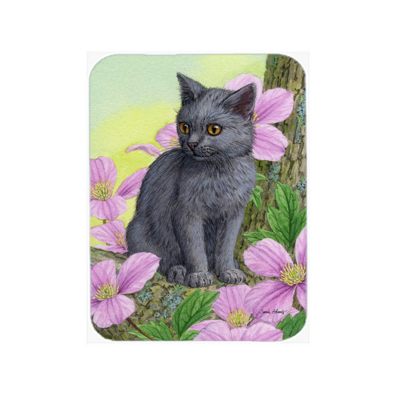 Planche à découper en verre trésors caroline Chartruex Kitten