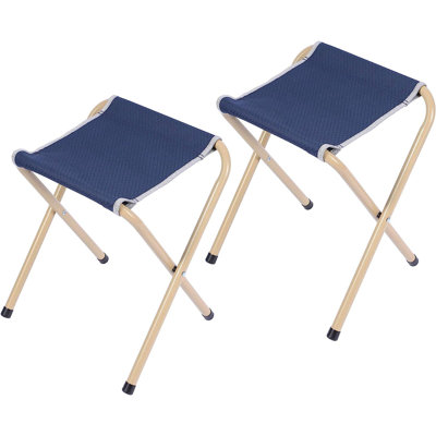 Paquet de 2 tabourets de camping pliables pour la pêche en plein air Arlmont & Co.