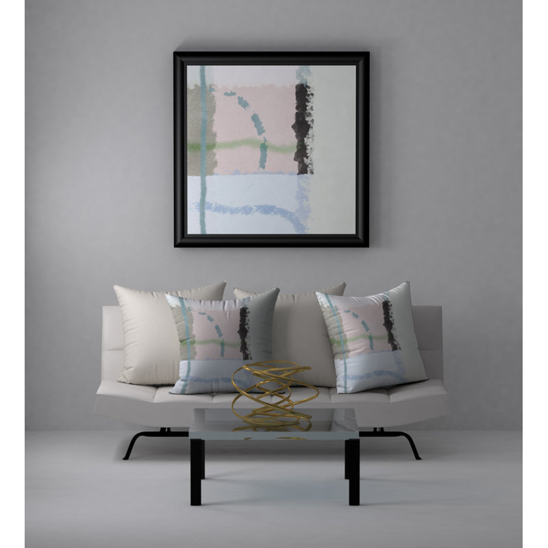 Housse de coussin décorative carrée tendance et insert, 18" x 18"