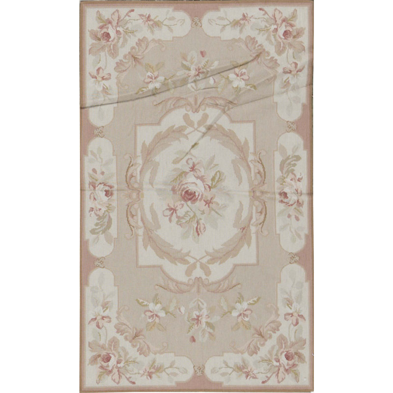Hand-Knotted High-Quality Beige and Cream Area Rug
