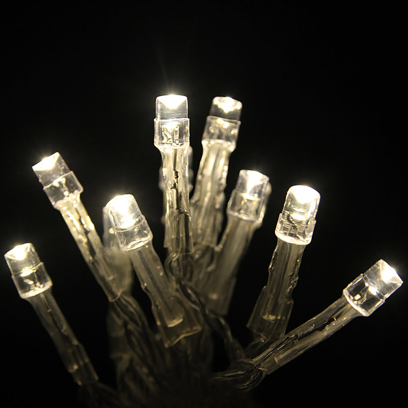 Guirlande de fonctionnement à piles, Blanc chaud, 3m