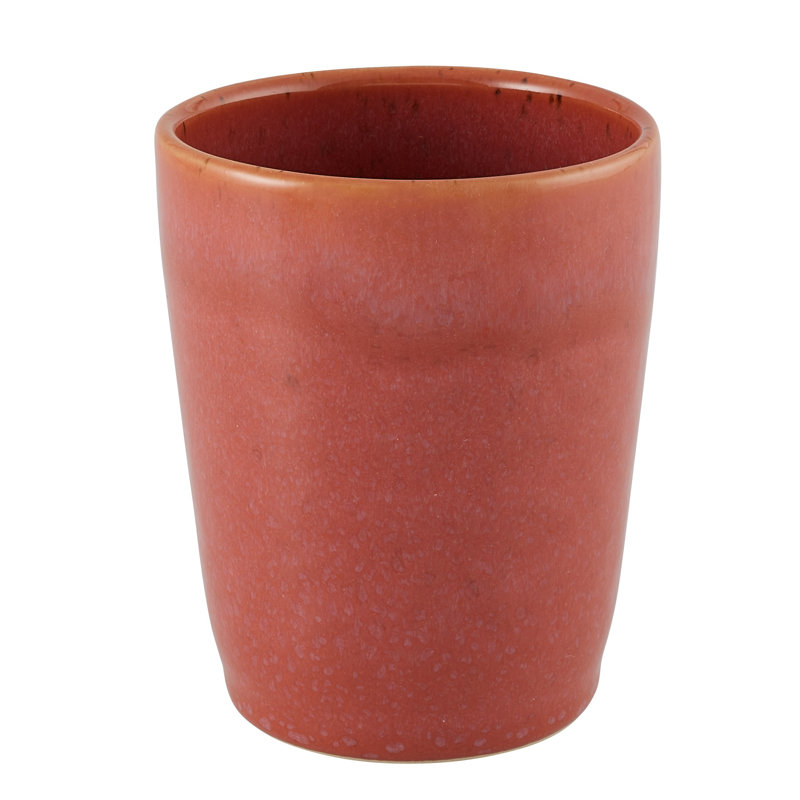 Gemstone Coral Stoneware Teacup