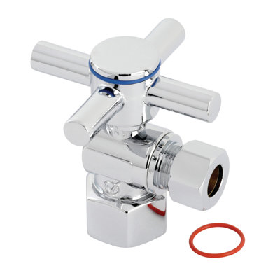 Kingston Brass Concord 1/2 po Ips X 3/8 po D.O. Valve d'arrêt à quart de tour