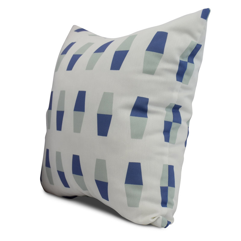Housse et insert de coussin carré Nantucket, Bleu, 20 po x 20 po