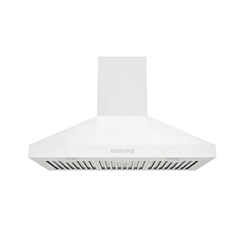 Hotte murale convertible, Acier inoxydable, 44" H x 36" W x 19" D