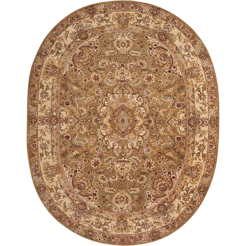 Deguzman Wool Oriental Indoor Rug, Oval 7'6" x 9'6"