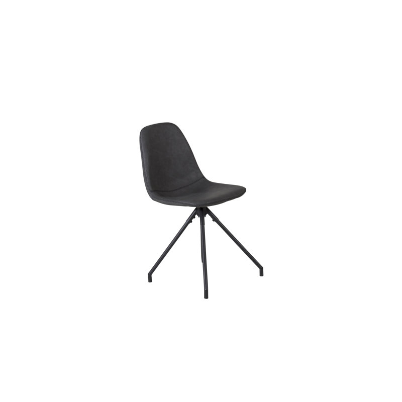 Anjaly 48cm H Upholstered Side Chair, Black