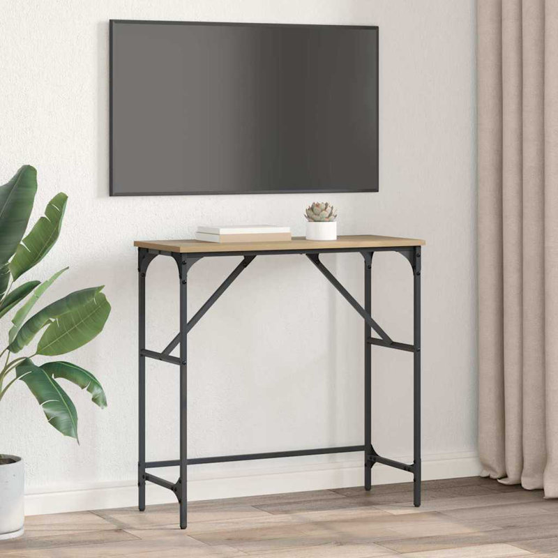 Console Table, Artisan Oak, 75cm H x 75cm W x 32cm D