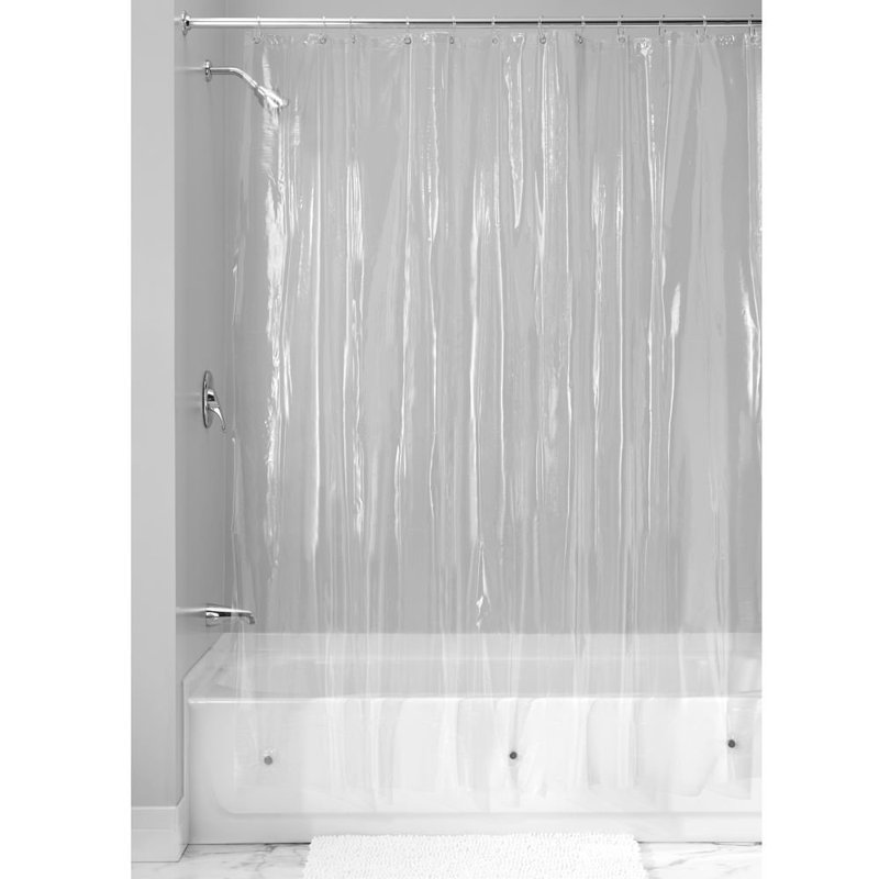 Doublure de rideau de douche en vinyle de couleur unie