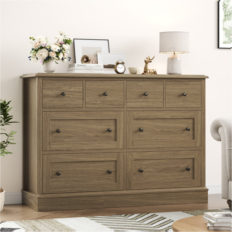 8 - Drawer Dresser, Brown