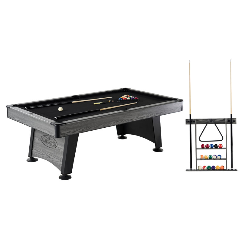 Billiards Blackstone 7.5 ft Pool Table with Cue Rack and Accessories