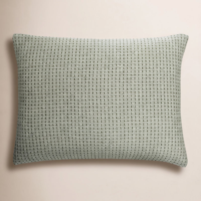 Pick Stitch Matelasse Sham, Standard, Evergreen