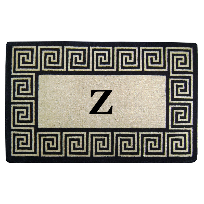 Tapis de porte d'extérieur antidérapant Daniell 48 po x 30 po, Z