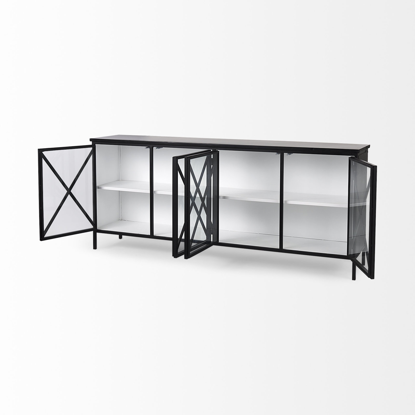 Tildon Sideboard, Black/White