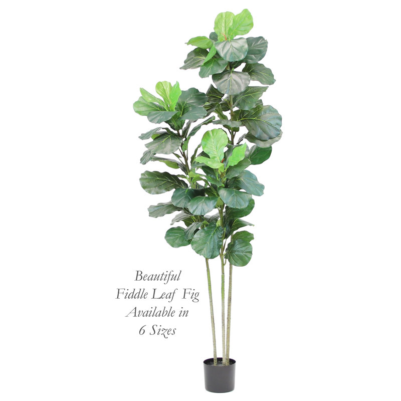 Figuier artificiel en pot, H 78 po x l 32 po x P 30 po