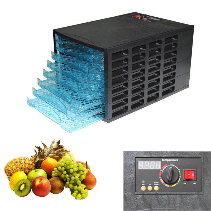 Machine à soufflage électrique saccadée et à 8 plateaux aosom de luxe cuisine 600w déshydrateur Homcom