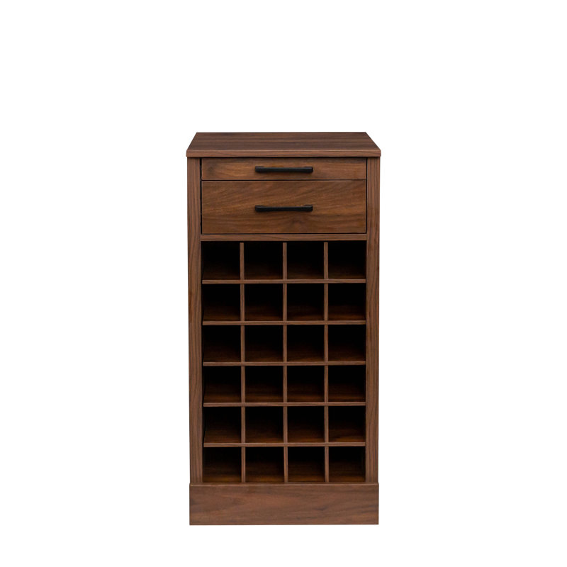 Armoire de rangement pour le vin modulaire, Noyer brun