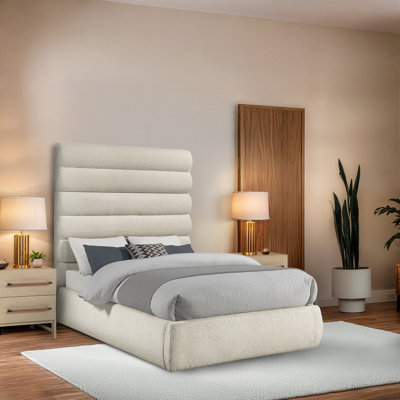 Lit en tissu Adam Boucle