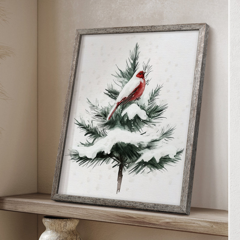 «Christmas Holiday Art» CDXXI, reproduction encadrée - bois massif, H 11 po x l 9 po