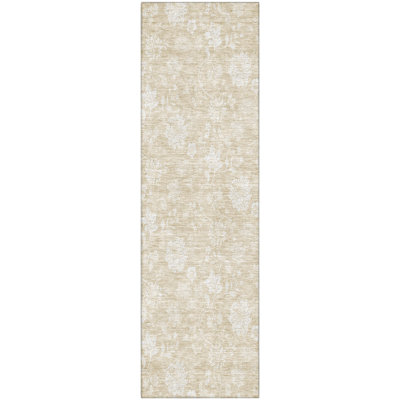 Premium Machine Washable Prisco Beige Rug