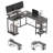Ivanno L-Shaped Metal Base Computer Desk-919215991