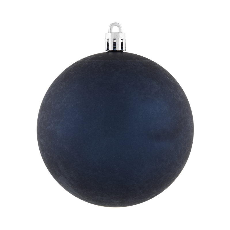 Boules de Noël incassables à 2 finitions, Bleu
