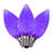 Vickerman C7 LED Purple Faceted Replacement Bulb, Package Of 25