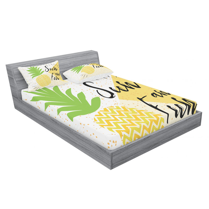 Microfiber Sheet Set, Queen Sheet Set with Fitted Sheet