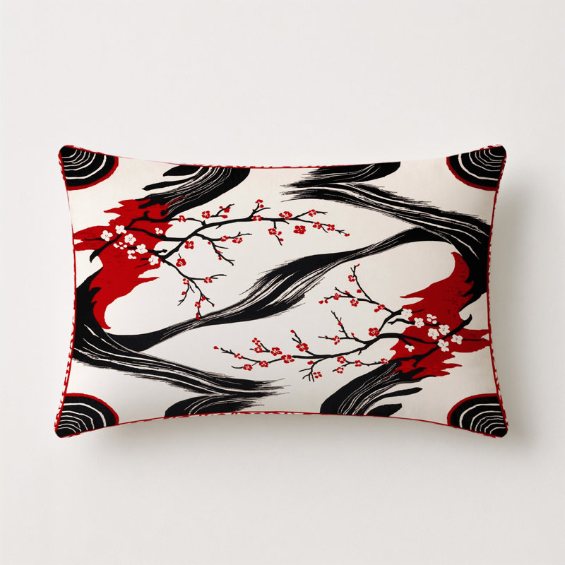 Sunset Bloom Indoor And Outdoor Pillow, Rectangle 20"H x 14"W