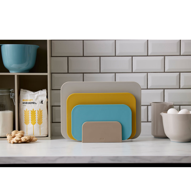 Choptima 4-Piece Plastic Chopping Board Set, Beach