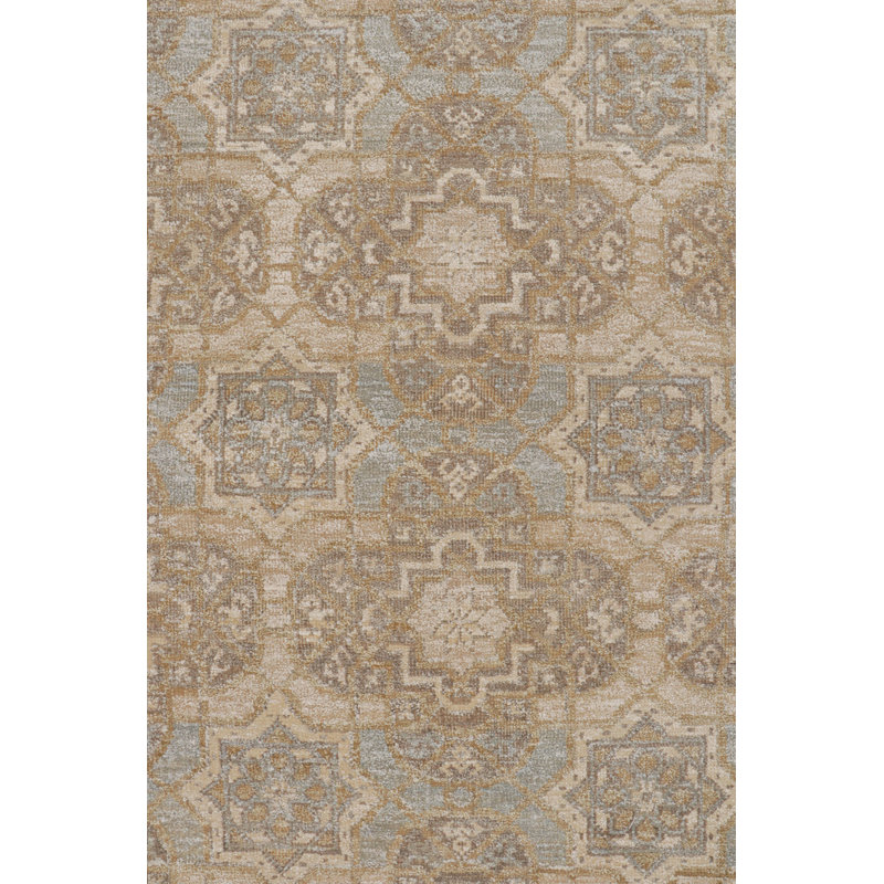 Hand Knotted Silk Area Rug in Brown