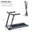 Folding Electric 3.5HP Treadmill Medium Running Machine Motorised Gym 330Lb,Portable Compact Treadmill Foldable For Home Gym Fitness Workout Jogging Walking,Electric Motorized Power 14KM/H