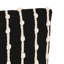 100% Cotton Throw Square Black/Ivory Pillow Cover & Insert