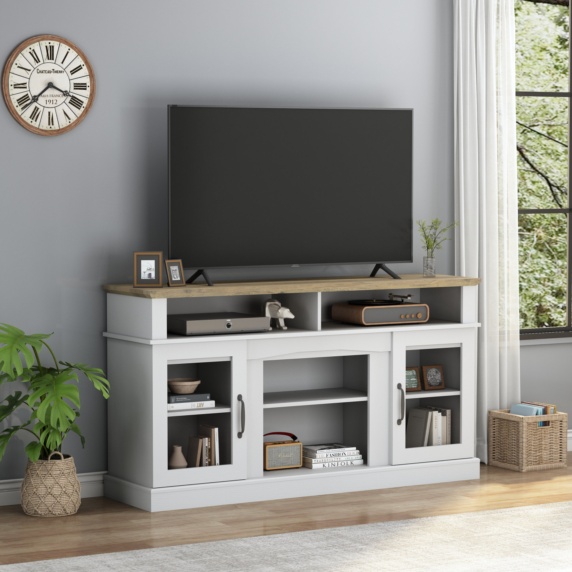 August Grove® Cevriye 58.26'' Media Console | Wayfair