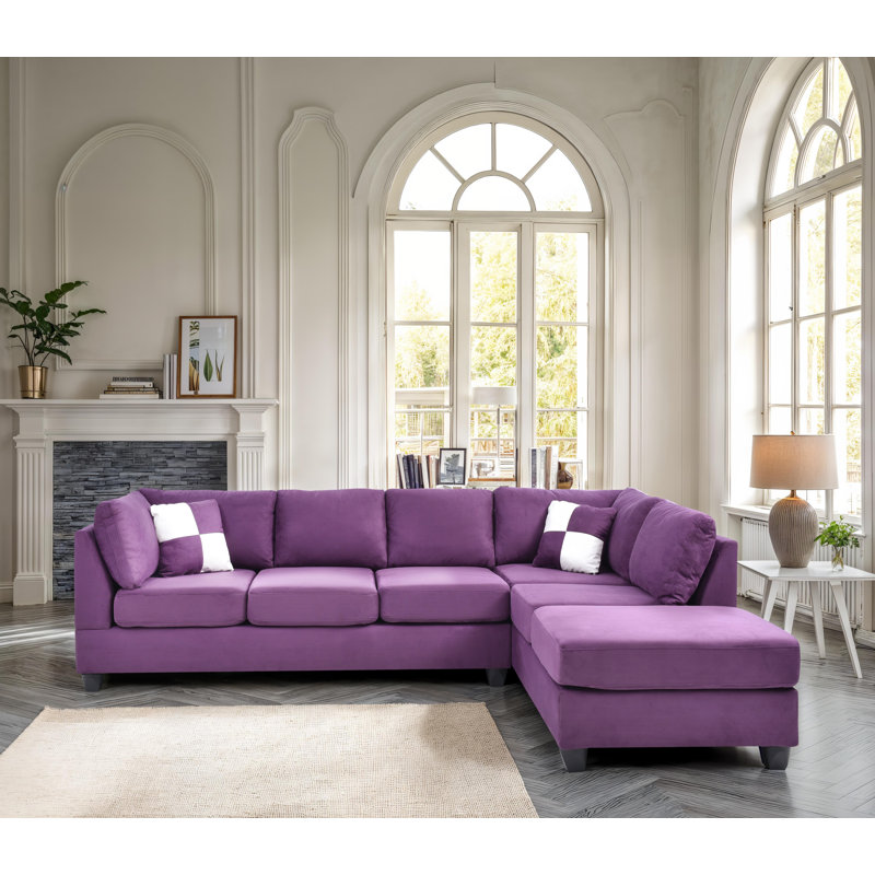 Canapé modulaire Harikleia, Tissu mauve