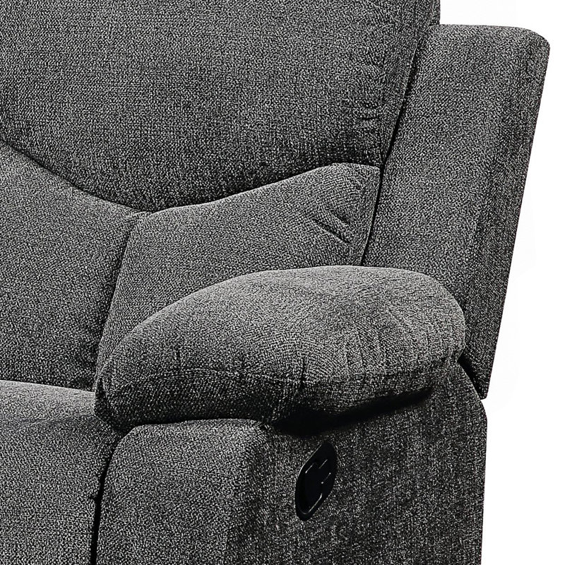 Chenille Sofa with Drop Down Table