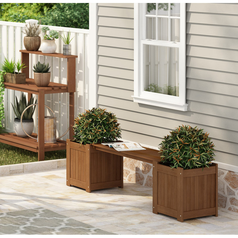 Fallah Raised Garden Bed, Brown